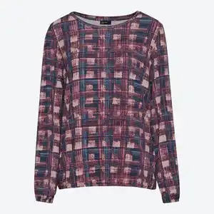 Damen-Langarmshirt mit elastischem Bund