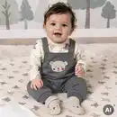 Bild 1 von Baby-Newborn-Set mit Bären-Motiv, 2-teilig