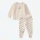 Bild 3 von Baby-Set mit Wickelshirt und Hose, 2-teilig