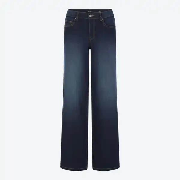Bild 3 von Damen-Wideleg-Jeans mit leichter Waschung