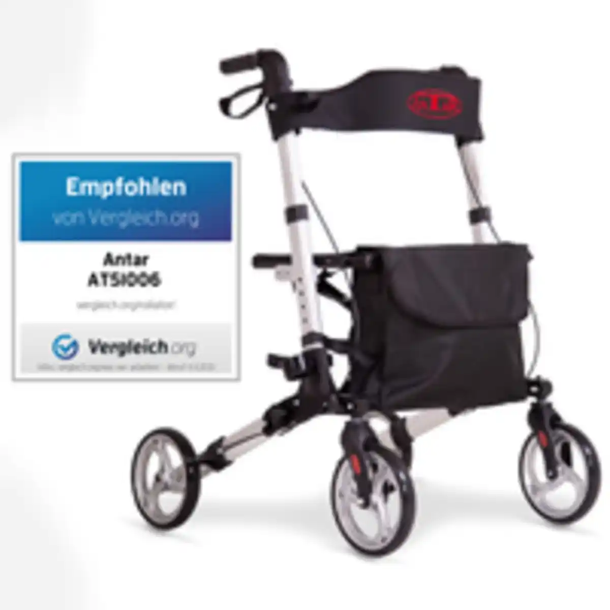Bild 2 von Alu Vierrad-Rollator Leichtgewicht AT51006 inkl. Gehstock
