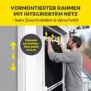Bild 2 von EASYmaxx Moskitonetz Schwingtür Magic Fit, ca. 115 x 270 cm - Weiß