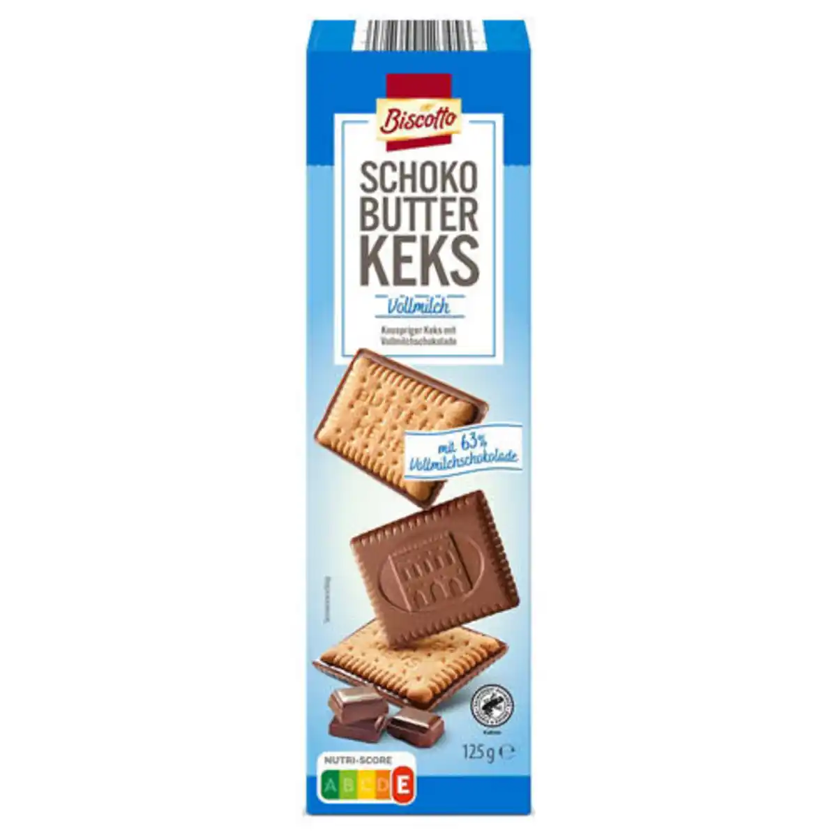 Bild 1 von BISCOTTO Schoko Butterkeks 125 g, Vollmilch