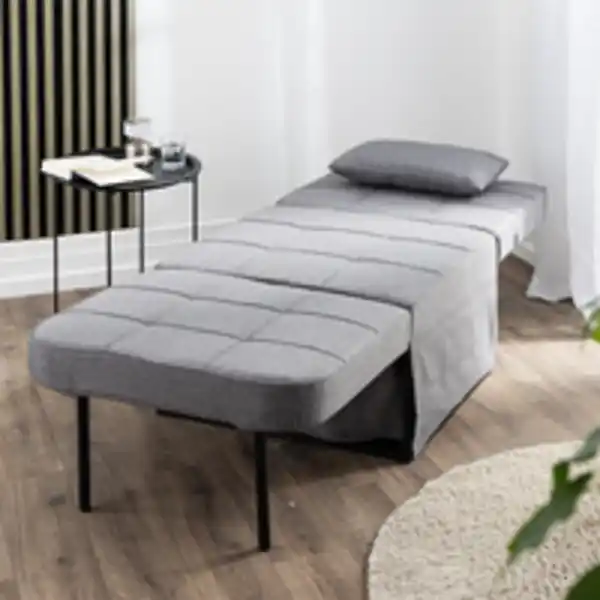 Bild 2 von 2 in 1 Schlafsofa, ca. 67 x 76 x 41 cm - Dunkelgrau