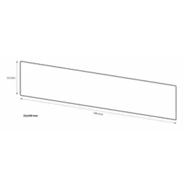 Bild 2 von ELABRICK Flachverblender »Blackpool«, 240 x 52 mm, anthrazit, 1m²