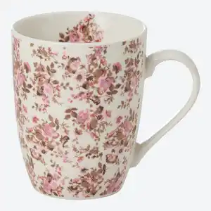 Kaffeetasse mit Motiv, ca. 8,5x5,6x10,2 cm