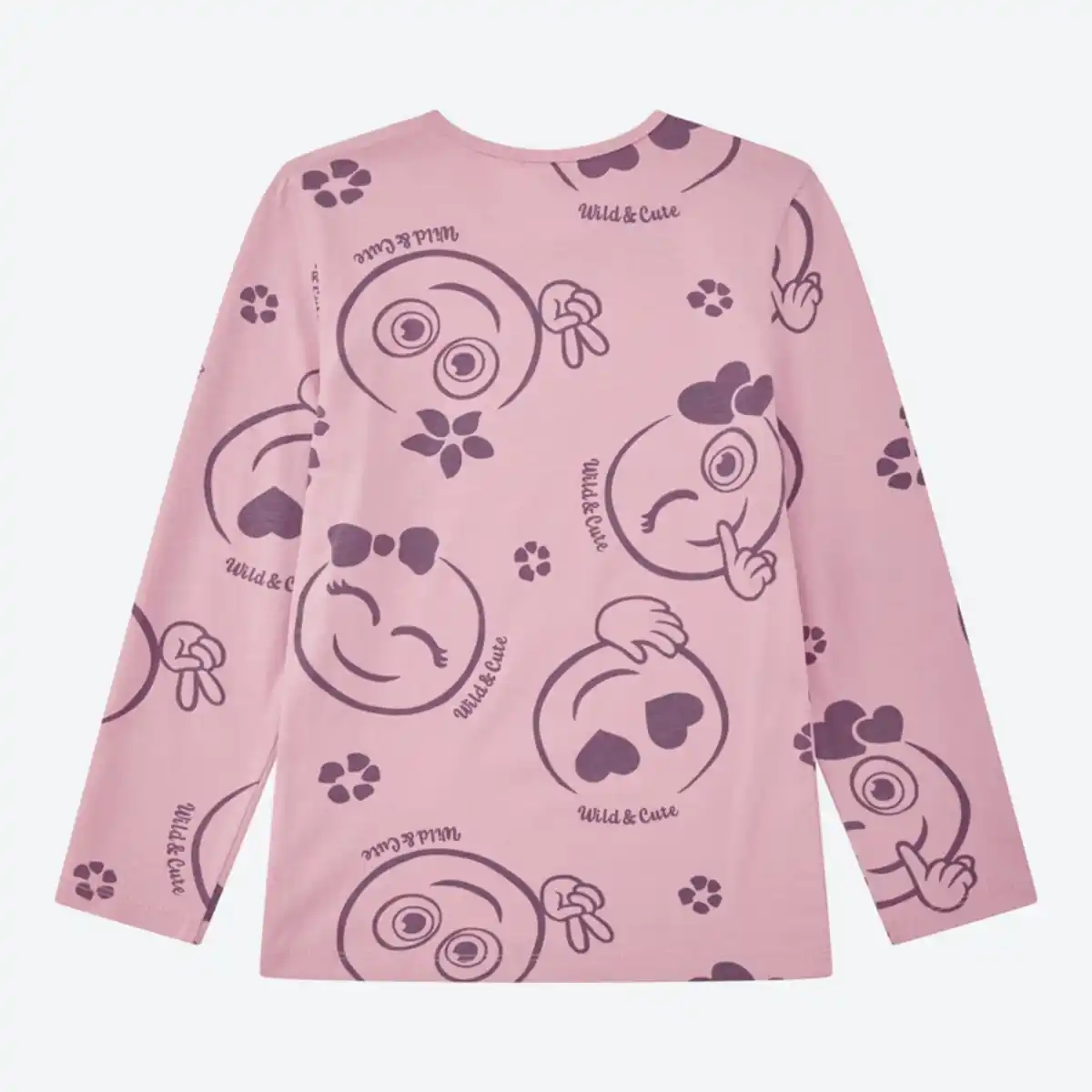 Bild 4 von Kinder-Mädchen-Langarmshirt mit hohem Baumwollanteil