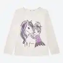 Bild 1 von Kinder-Mädchen-Langarmshirt mit Pony-Motiv