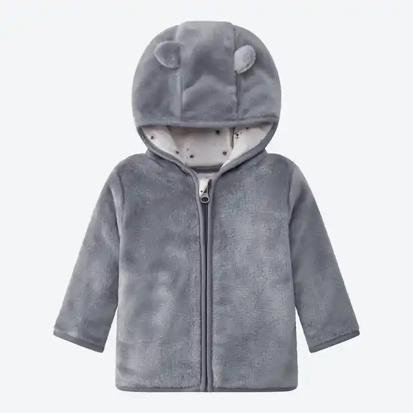 Bild 3 von Baby-Plüsch-Jacke mit Kapuze