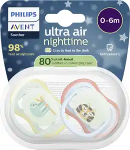 PHILIPS AVENT Ultra Air Nighttime Schnuller 0-6 Monate