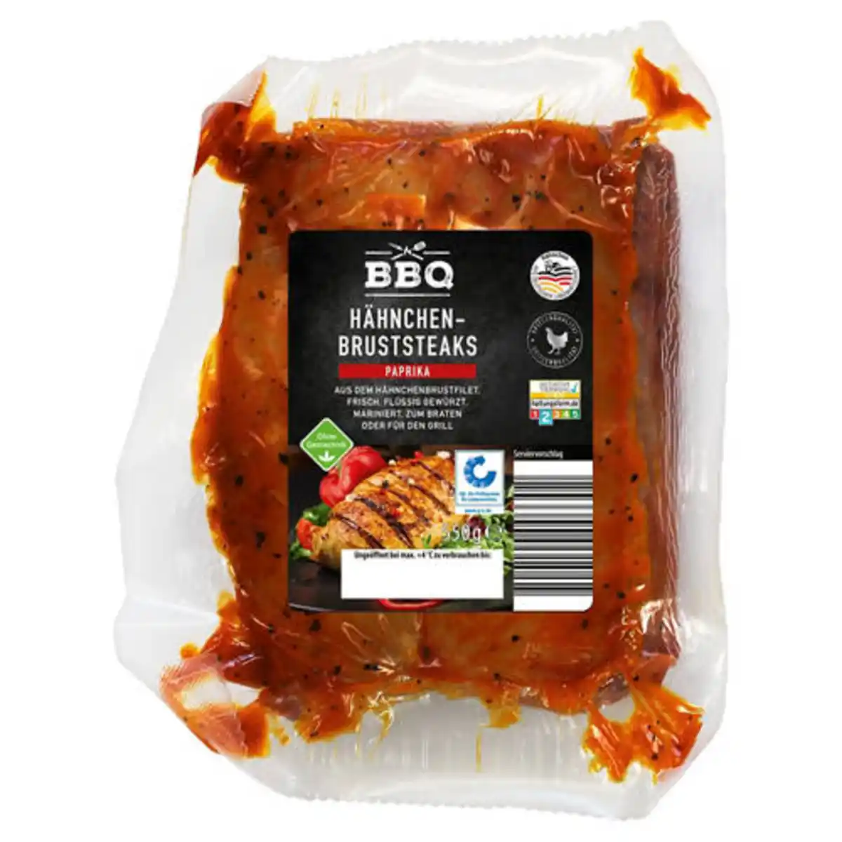 Bild 1 von BBQ Marinierte Hähnchensteaks 550 g, Paprika
