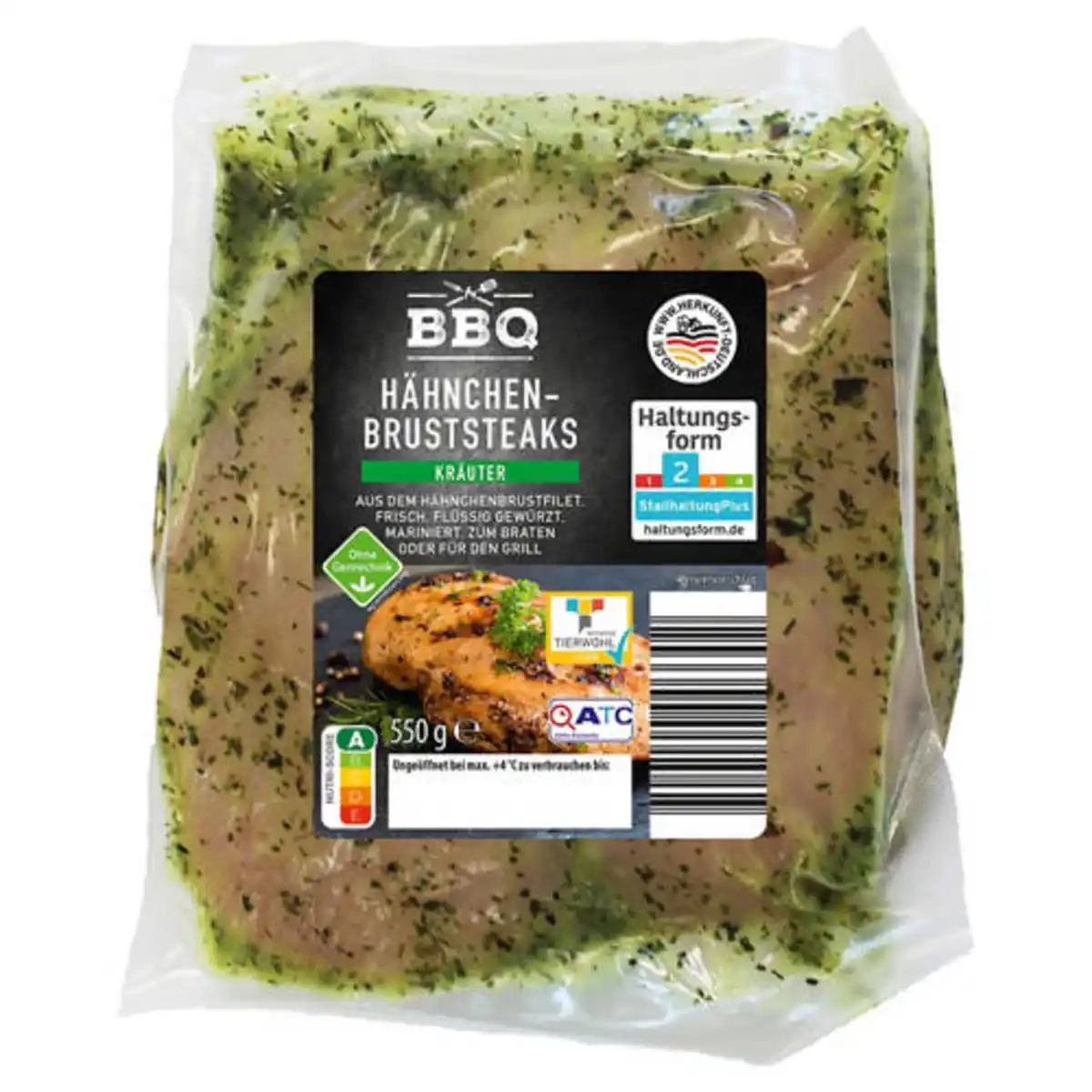 Bild 1 von BBQ Marinierte Hähnchensteaks 550 g, Französische Kräuter