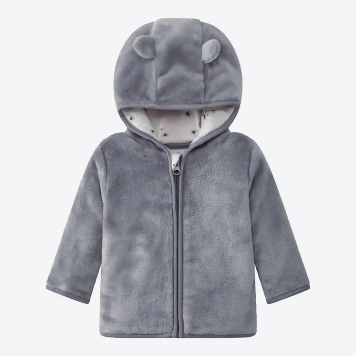 Bild 2 von Baby-Plüsch-Jacke mit Kapuze