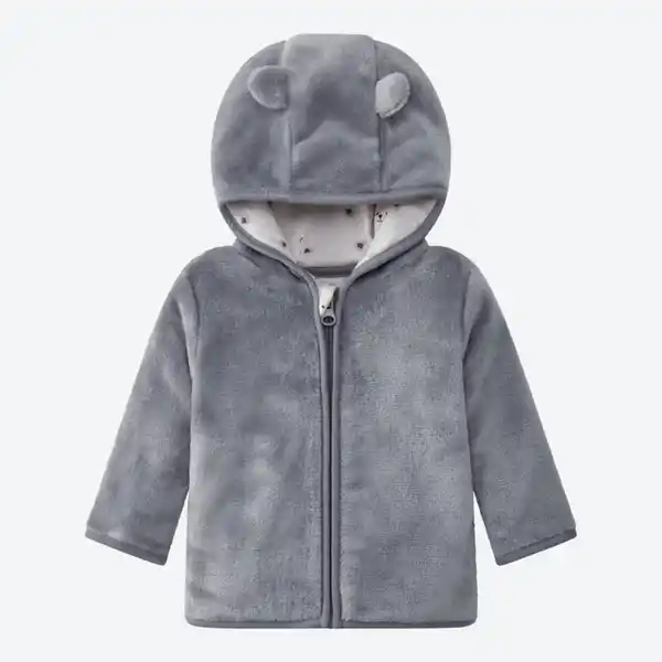 Bild 2 von Baby-Plüsch-Jacke mit Kapuze