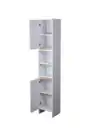Bild 2 von Bad-Hochschrank mit 2 Türen, ca. 180 x 32 x 28 cm - Weiß