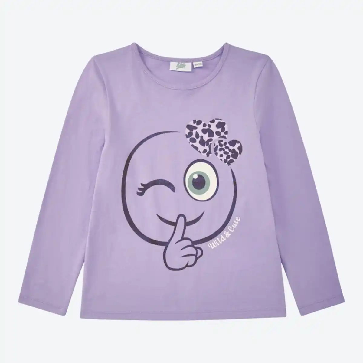 Bild 2 von Kinder-Mädchen-Langarmshirt mit Frontaufdruck