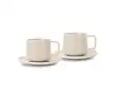 Bild 1 von 2 Kaffeetassen mit Untertassen, Beige