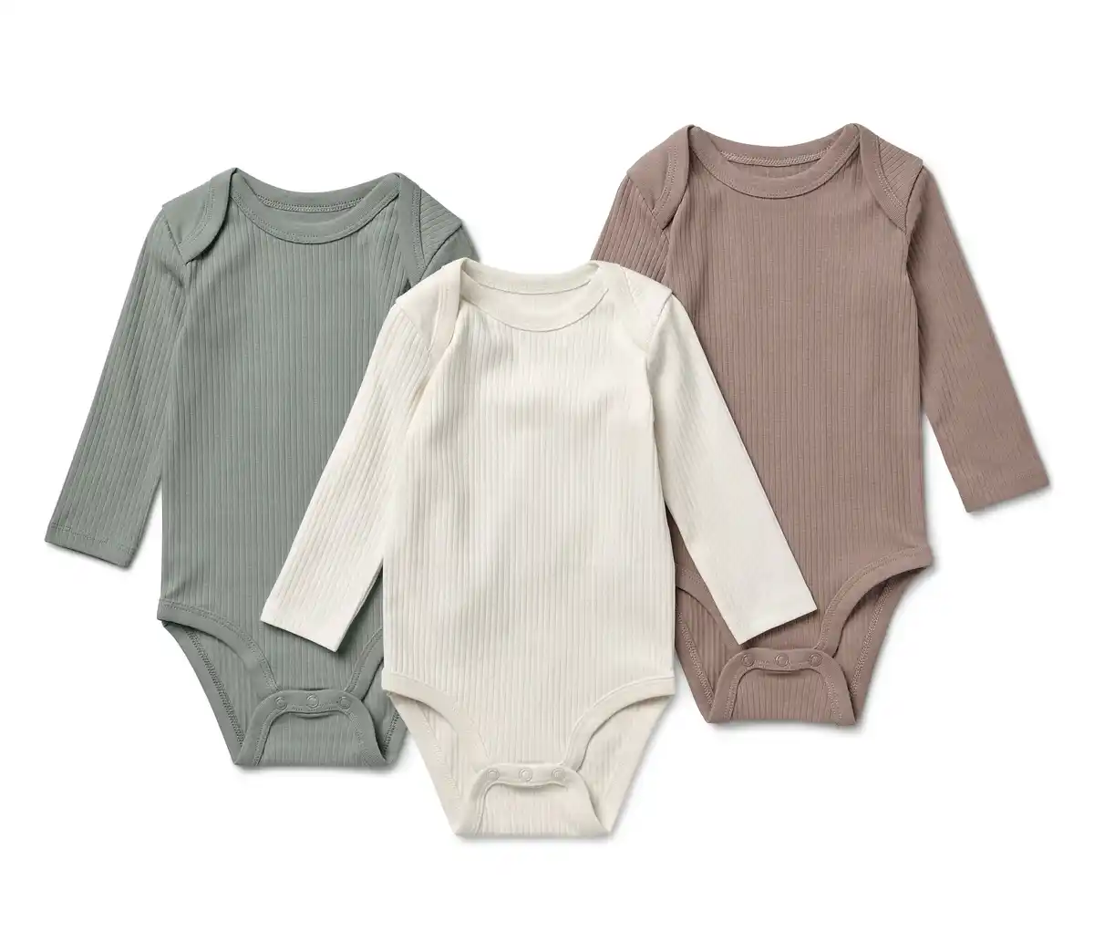 Bild 1 von 3 Baby-Ripp-Langarmbodys