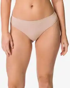 Damenstring, nahtlos, aus Mikrofaser beige