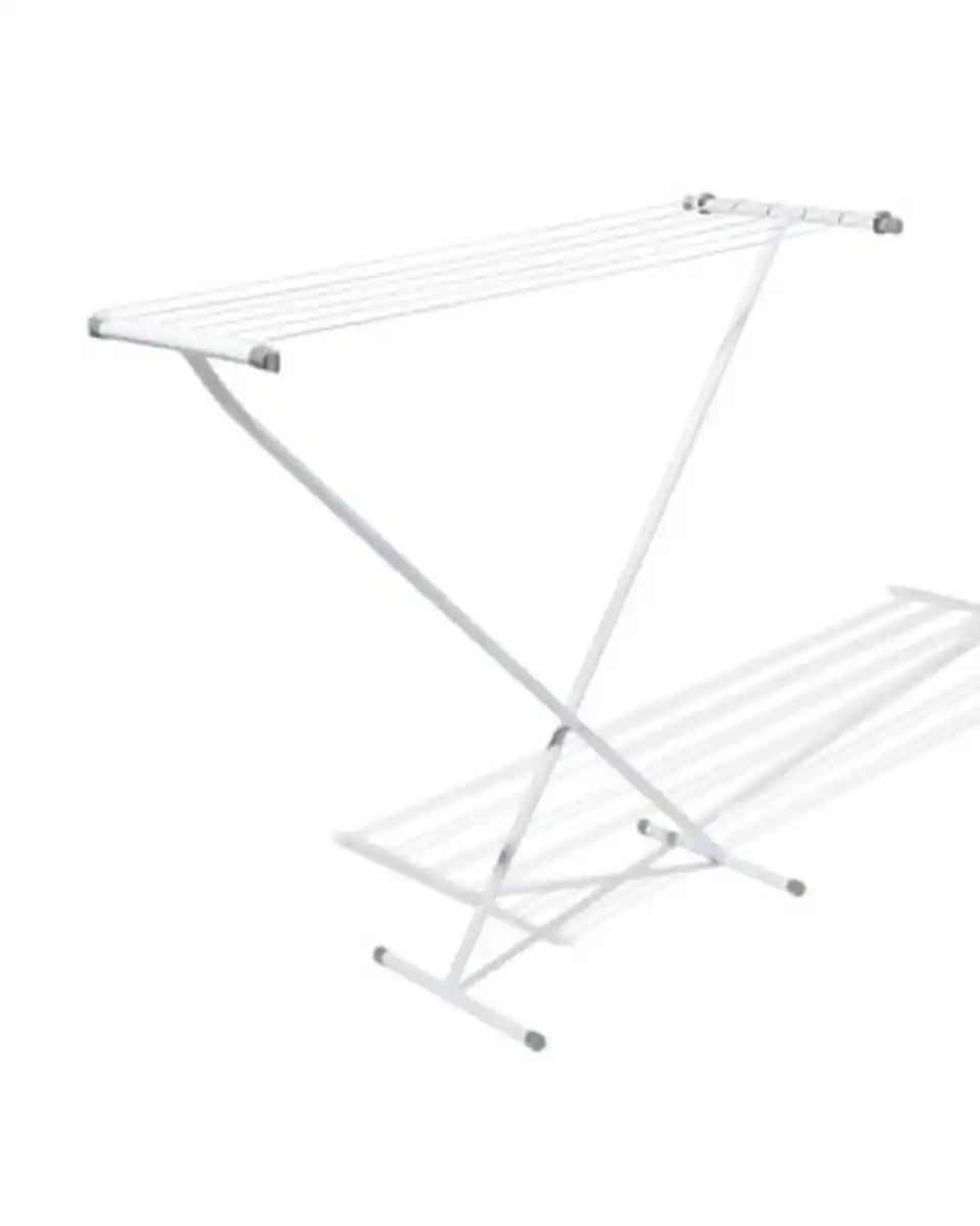 Bild 1 von Wäscheständer 111 x 32 cm, schmal, Metall weiß