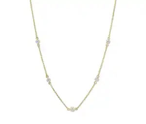 585 Gold Collier, 35 Diamanten