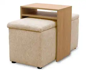 DOMO Hocker mit Tisch »Kopenhagen«, beige