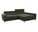 Bild 1 von DOMO Sofa »Malmö«, Longchair rechts, mit Kopfteilverstellung, grün/holz