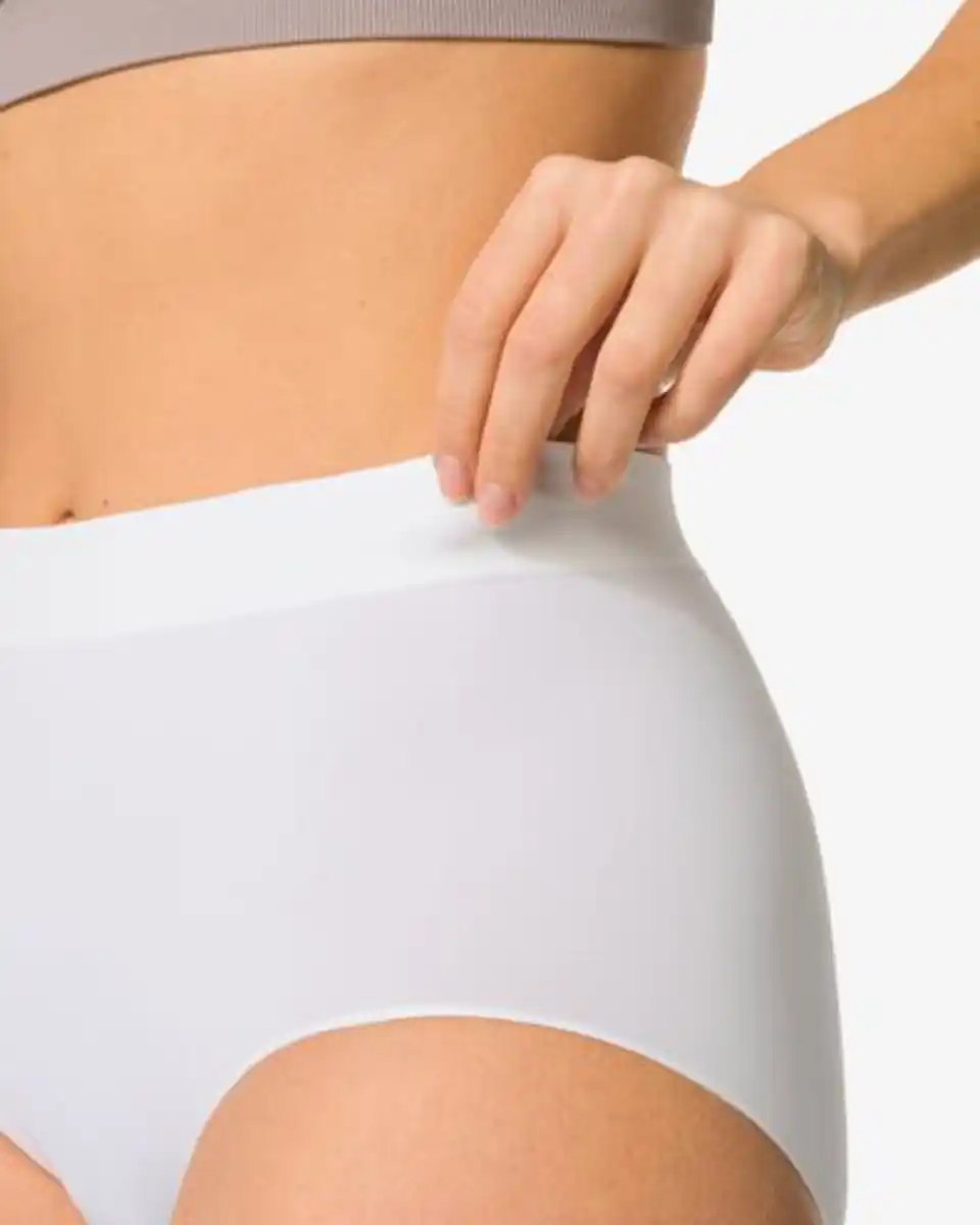Bild 4 von Nahtloser Damen-Taillenslip aus Mikrofaser weiß