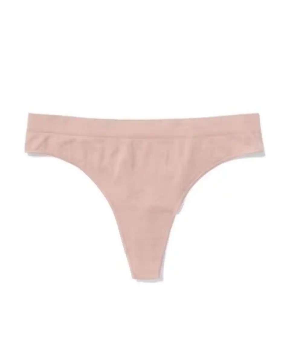 Bild 4 von Damenstring, nahtlos, aus Mikrofaser beige