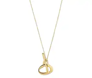 Kette mit Anhänger, 925er Sterlingsilber, vergoldet