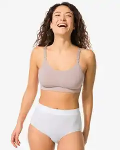 Nahtloser Damen-Taillenslip aus Mikrofaser weiß