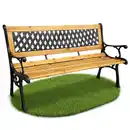 Bild 1 von Akord Gartenbank, Braun, Metall, Holz, Holz Optik, Rechteckig, 125x73x52 cm, Gartenmöbel, Gartenbänke