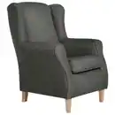 Bild 1 von Max Winzer Ohrensessel Lesesessel, Anthrazit, Textil, Uni, 77x103x86 cm, Goldenes M, Made in Europe, Wohnzimmer, Sessel, Ohrensessel