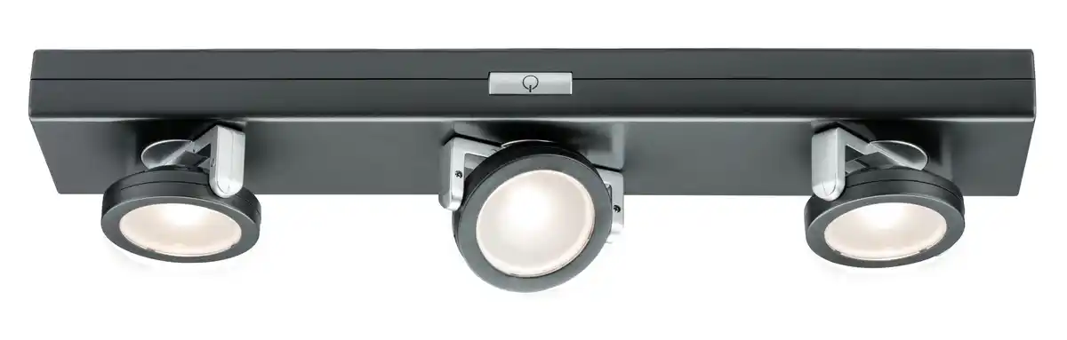 Bild 1 von Deckenleuchte Rotate max. 3x0,2 Watt Deckenlampe, Anthrazit, Chromfarben