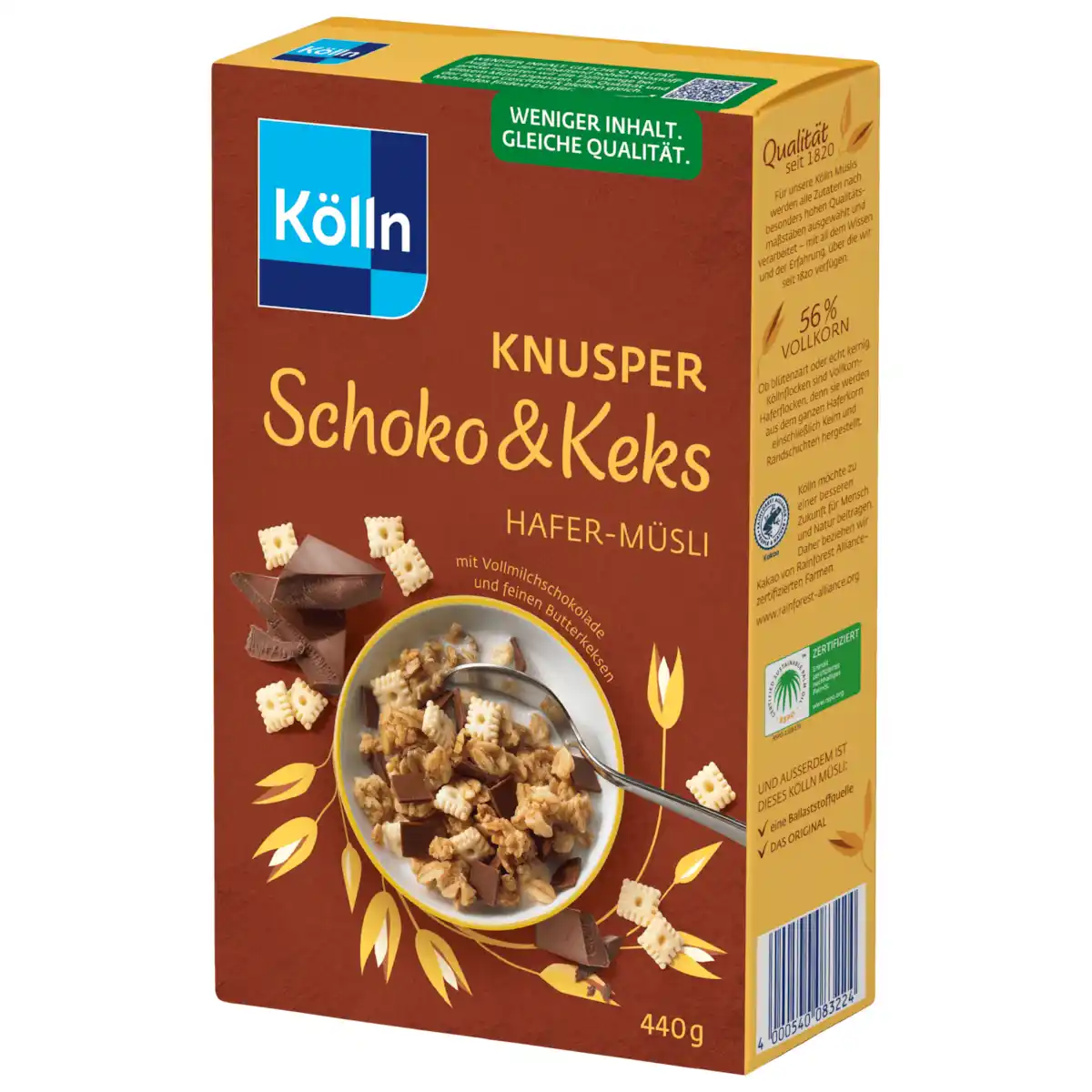 Bild 1 von Kölln Knusper Schoko & Keks Hafer-Müsli 440g