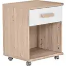 Bild 1 von Mid.you Rollcontainer Wimex Cariba, Weiß, Eiche, Holzwerkstoff, 1 Schublade(n) Schubladen, 46x58x40 cm, Arbeitszimmer, Container, Rollcontainer
