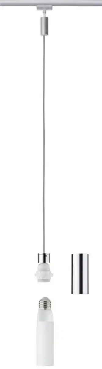 Bild 1 von Schienensystem-Hängeleuchte Basic Pendulum max. 20 Watt, Chromfarben