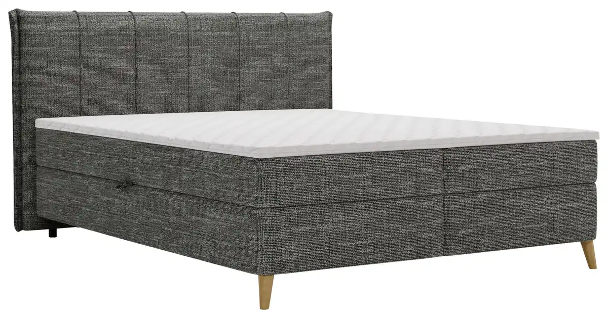 Bild 1 von Boxbett Veloria Anthrazit ca. 160x200cm, Anthrazit