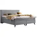 Bild 1 von Boxxx Boxspringbett, Platin, Metall, H3, Höhe ca. 17 cm, 180x200 cm, Stoffauswahl, Topper durchgehend, Matratze in verschiedenen Härtegraden erhältlich, geteilt, Schlafzimmer, Betten, Doppelbetten