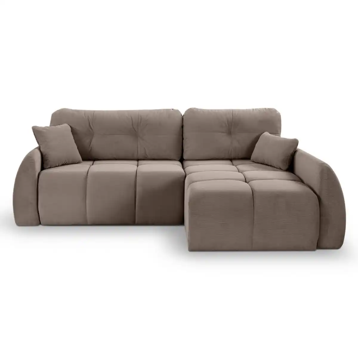 Bild 1 von Mid.you Ecksofa, Beigebraun, Kunststoff, 5-Sitzer, Füllung: Polyurethan (PUR),Polyurethan (Pur), L-Form, 255x155 cm, Made in EU, FSC Mix, Liegefunktion, Wohnzimmer, Sofas & Couches, Wohnlandschaften