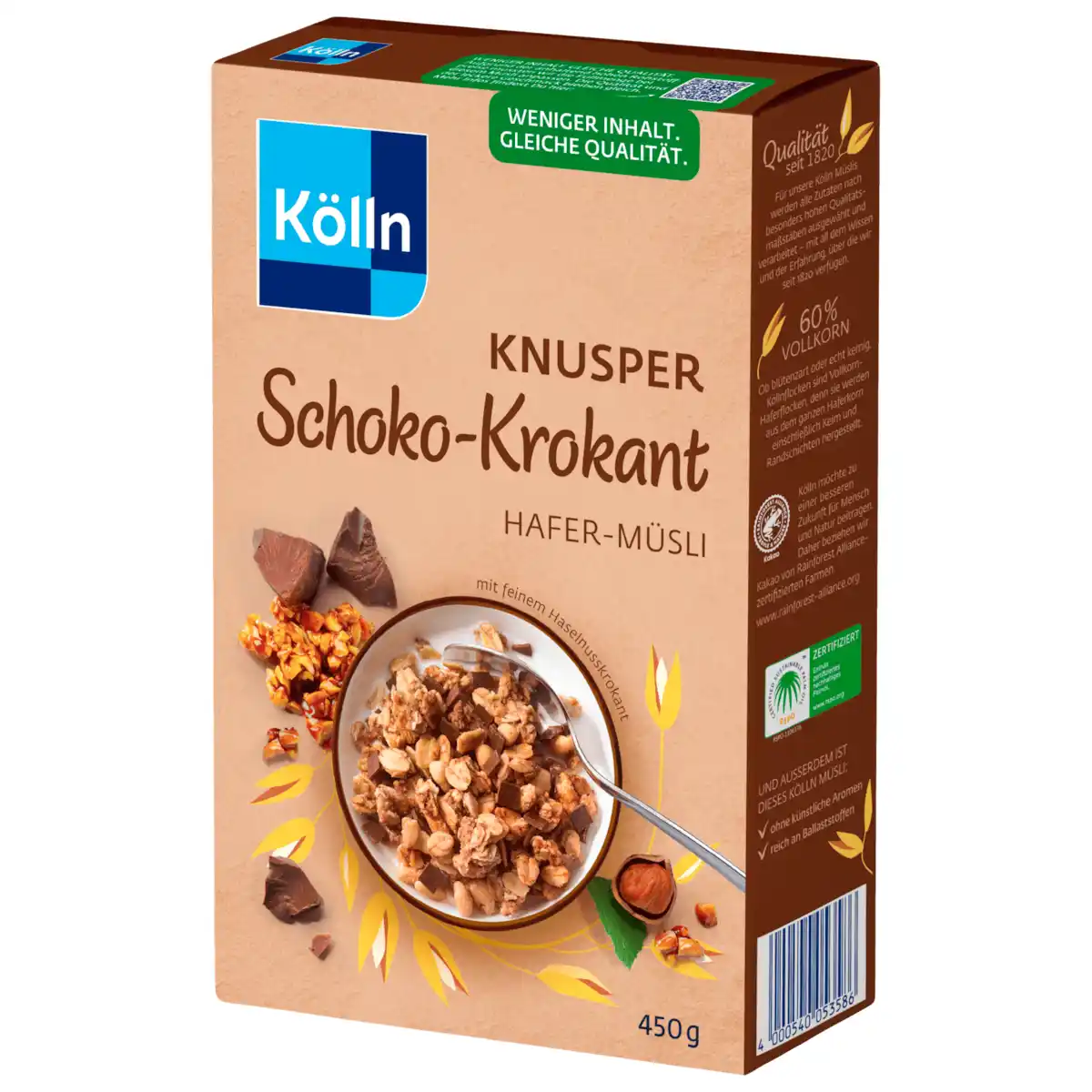 Bild 1 von Kölln Knusper Schoko-Krokant Hafer-Müsli 450g
