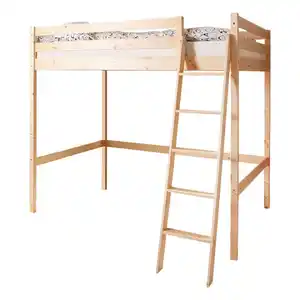 Livetastic Hochbett Ticaa 891341 Matthias 140, Kiefer, Holz, Kiefer, massiv, Höhe ca. 16 cm, links montierbar, rechts montierbar, 140x200 cm, für Rollrost geeignet, Kinder- & Jugendzimmer, Kinderm