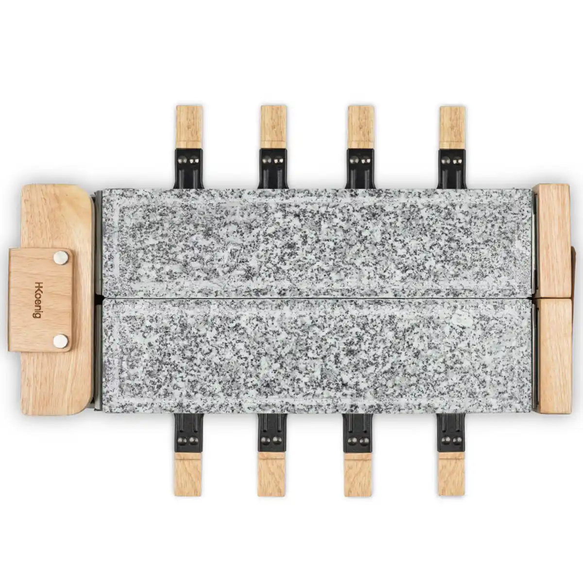 Bild 1 von HKoenig Raclette-Gerät, Zirbelkiefer, Holz, 22x13x54.8 cm, Küchengeräte, Tischgrills & Fondues, Raclette-Grills