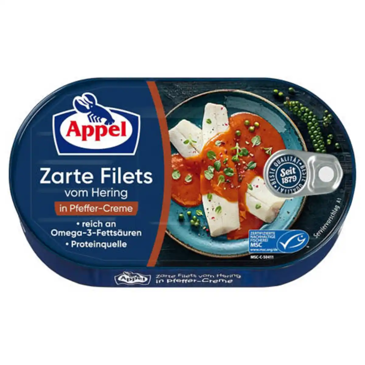 Bild 1 von Heringsfilet 200 g, Pfeffer Creme