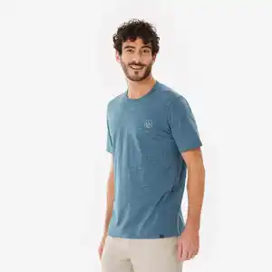 QUECHUA Wandershirt Herren kurzarm - MH100 grün