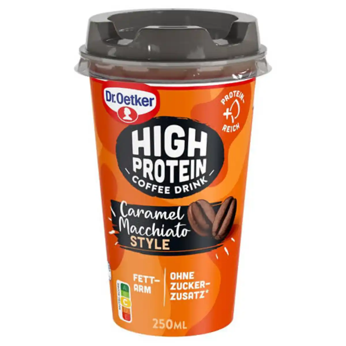 Bild 1 von DR. OETKER High Protein Kaffeedrink 250 ml, Caramel Macchiato