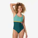 Bild 1 von DECATHLON Badeanzug Damen - Heva Li blau/türkis