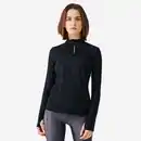 Bild 1 von KIPRUN Laufshirt langarm Damen warm - Zip schwarz