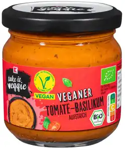 K-TAKE IT VEGGIE Veganer Bio-Brotaufstrich, 180-g-Glas