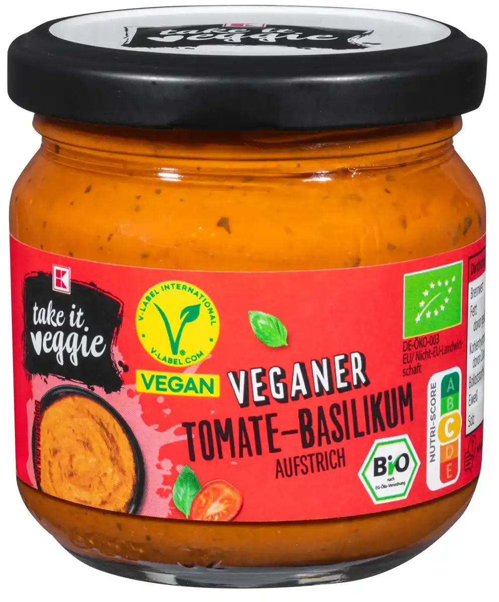 Bild 1 von K-TAKE IT VEGGIE Veganer Bio-Brotaufstrich, 180-g-Glas